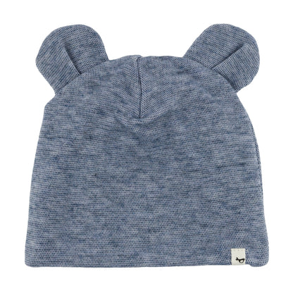 Oh Baby! Honeycomb Bear Ear Hat - Denim, S
