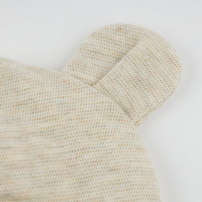 Oh Baby! Honeycomb Bear Ear Hat - Sand, S - Image 2