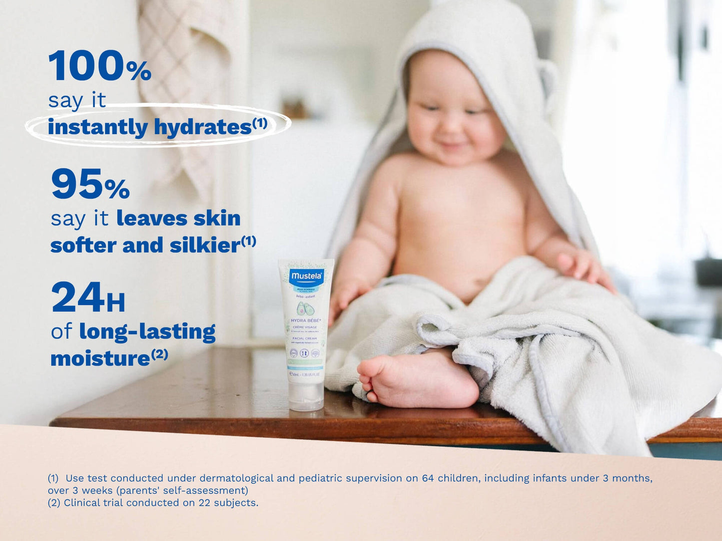 Mustela Hydra Bébé Face Cream - Travel Size