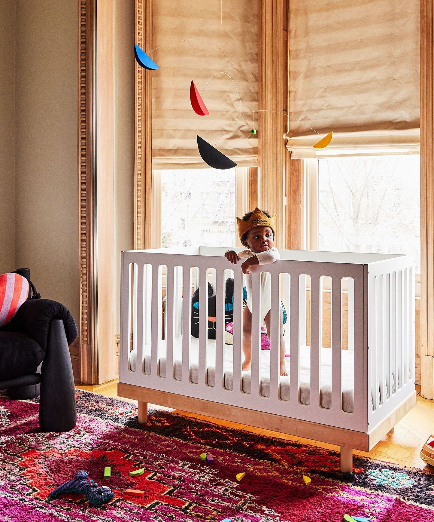 Oeuf Classic Crib - White / Birch - 3CR001