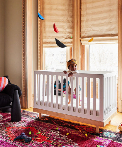Oeuf Classic Crib - White / Birch - 3CR001