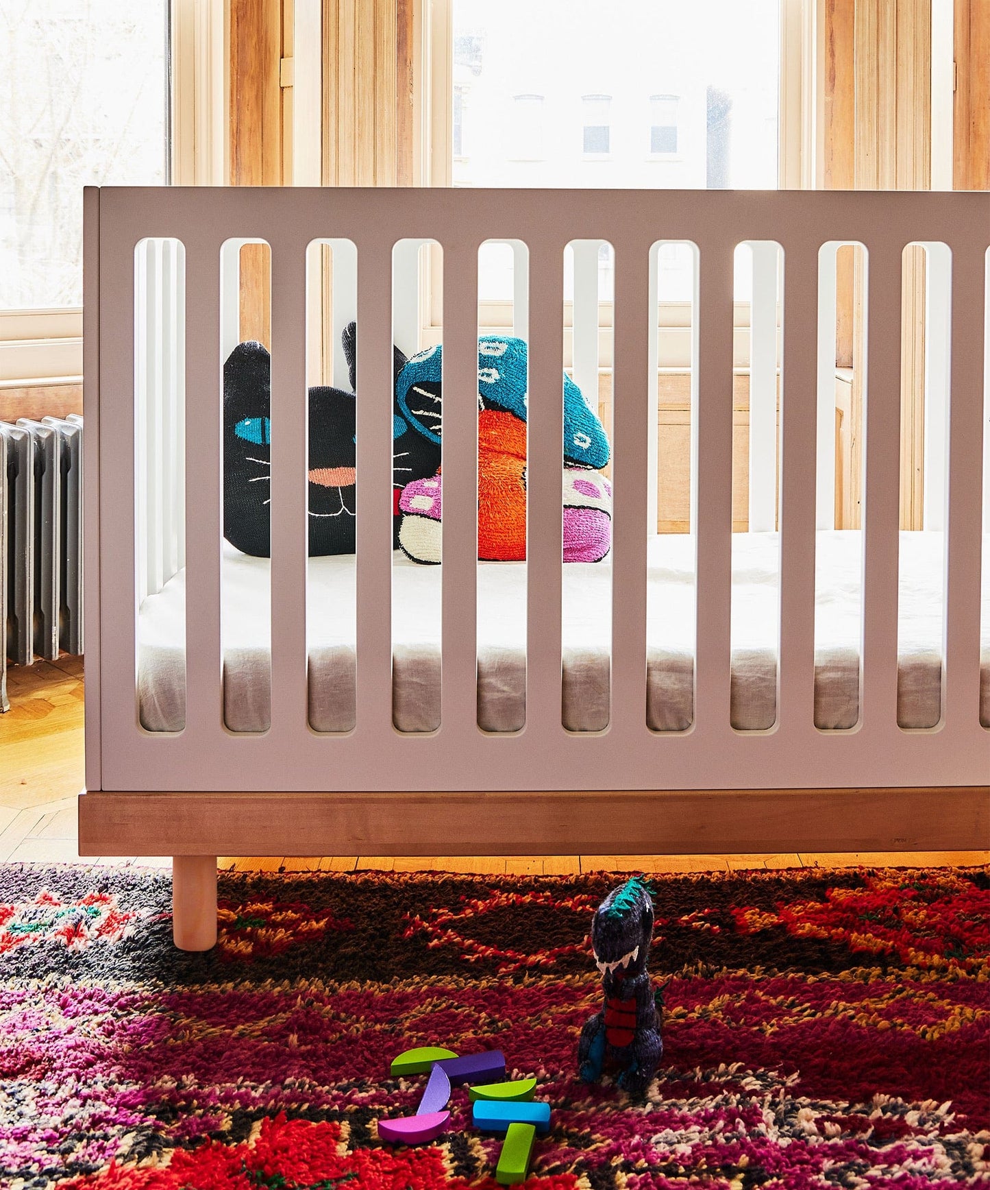 Oeuf Classic Crib - White / Birch - 3CR001