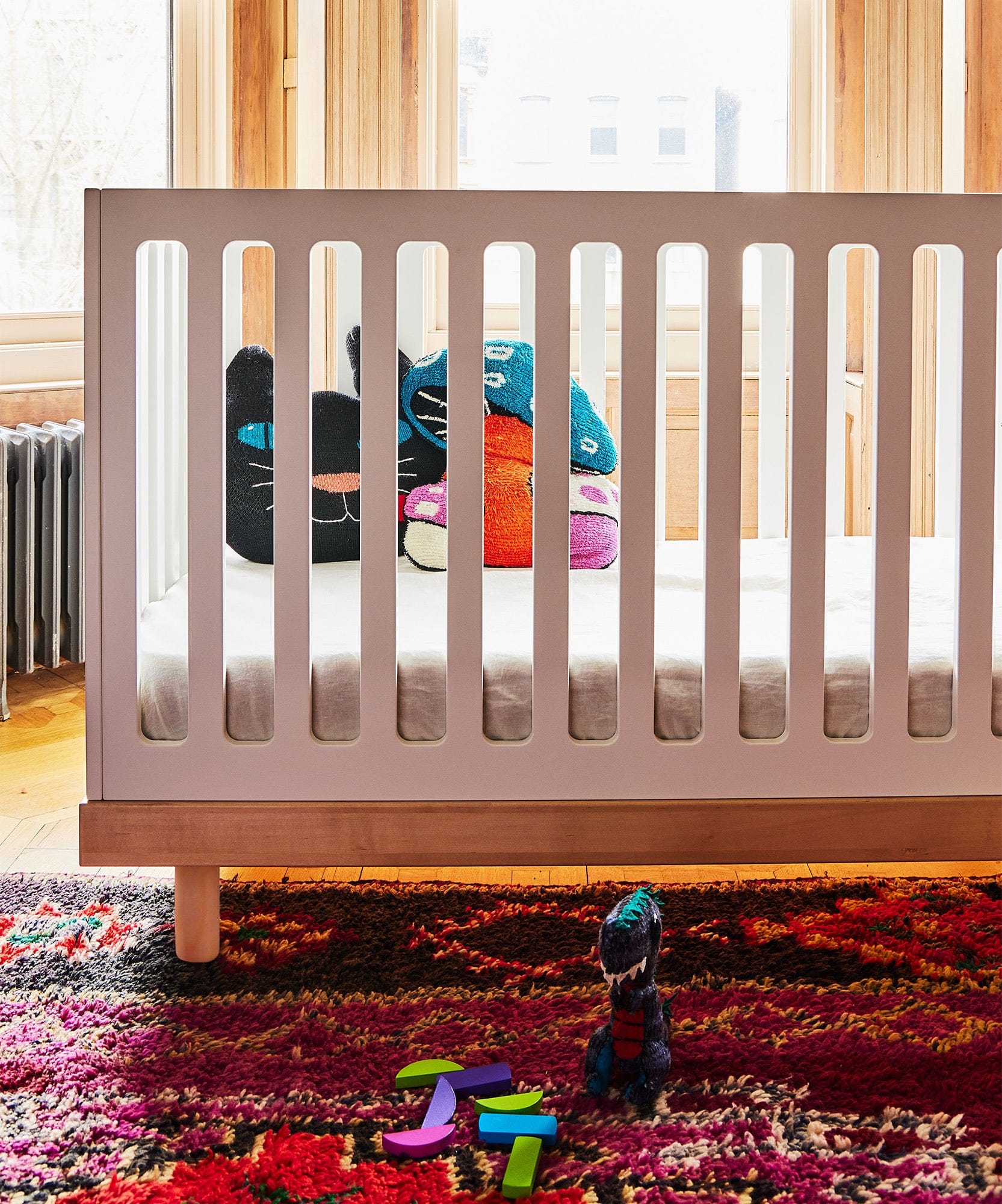 Oeuf Classic Crib - White / Birch - 3CR001