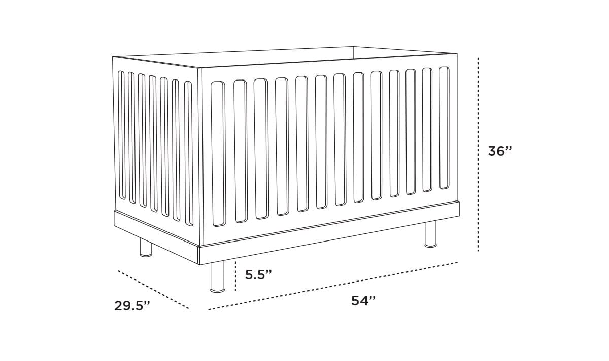 Oeuf Classic Crib - White / Birch - 3CR001