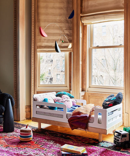 Oeuf Classic Toddler Bed - White / Birch - 3TB001