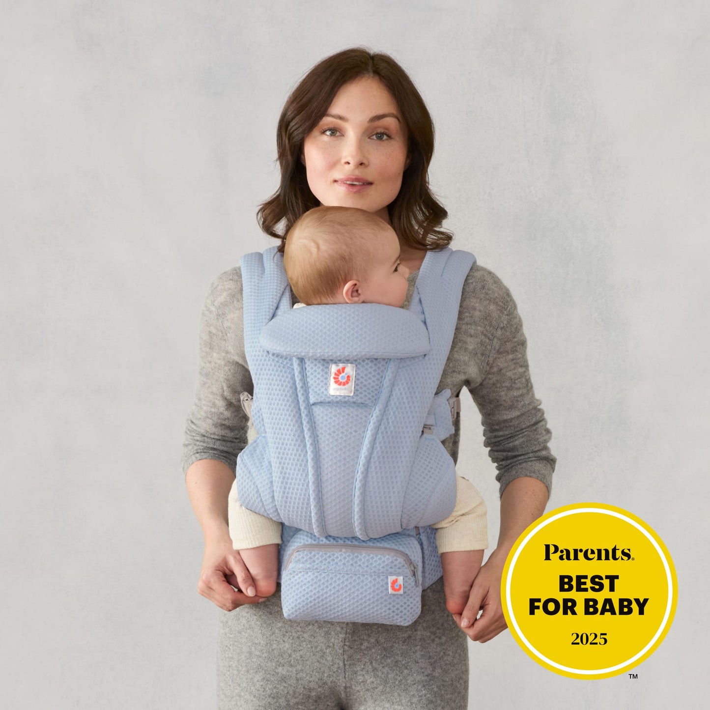 Ergobaby Omni Deluxe Baby Carrier, Mesh - Serene Blue