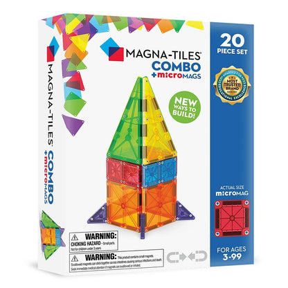 Magna-Tiles microMAGS Combo, 20 Piece Set - 244020CO