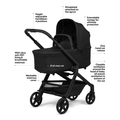 Joolz Hub2 Bassinet - Space Black - 400121