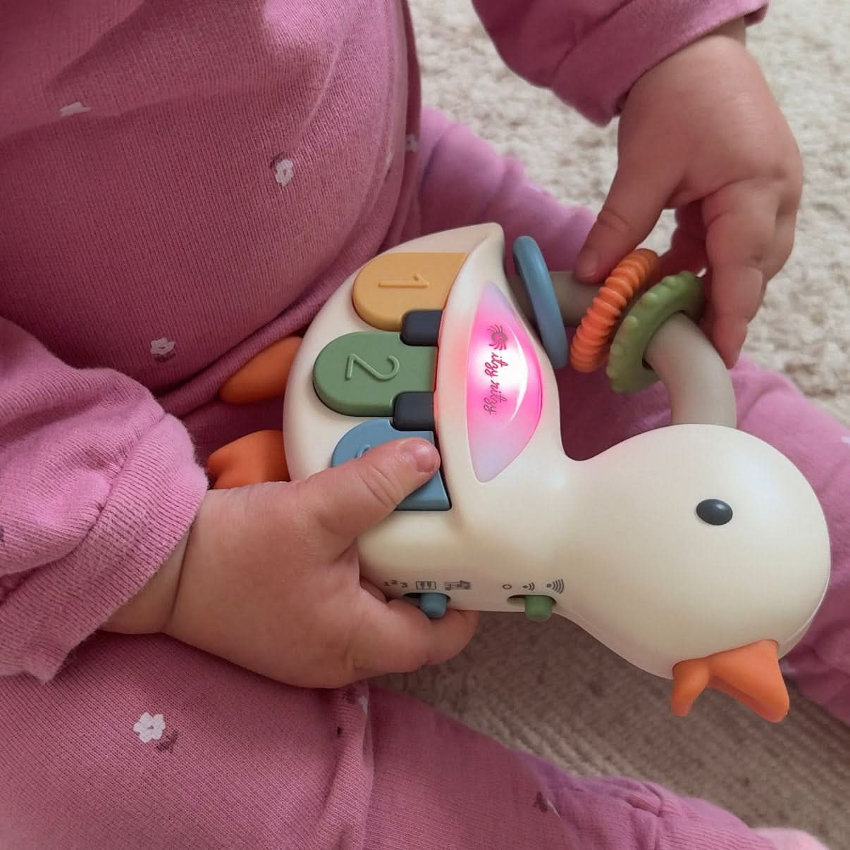 Itzy Ritzy Bitzy Tunes Sensory Musical Toy - Duck - Image 3