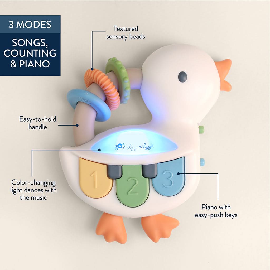 Itzy Ritzy Bitzy Tunes Sensory Musical Toy - Duck - Image 5