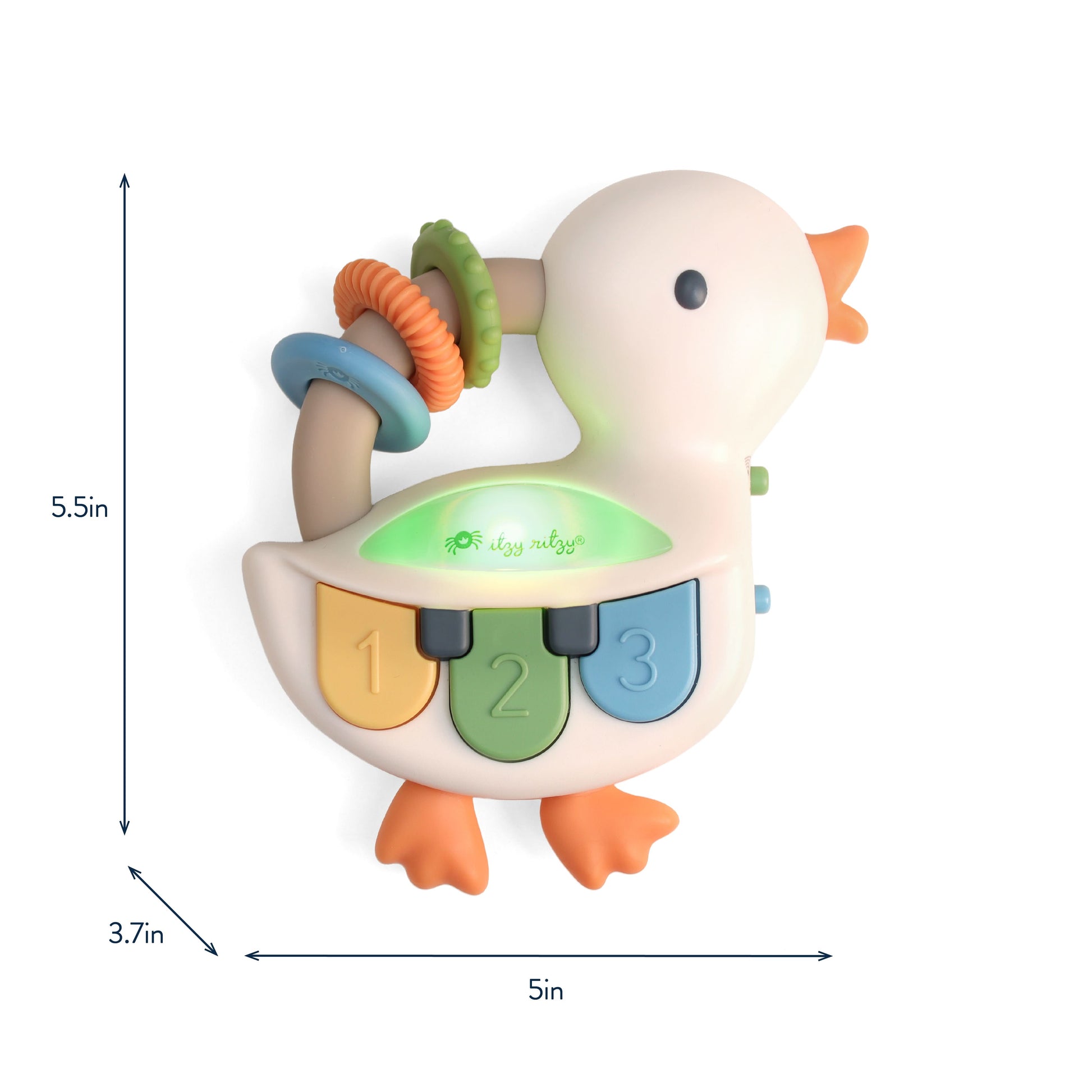 Itzy Ritzy Bitzy Tunes Sensory Musical Toy - Duck - Image 7