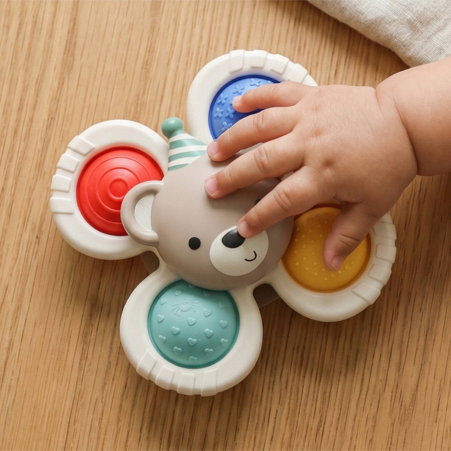 Itzy Ritzy Itzy Pop & Whirl™ Fidget Spinner Travel & Bath Toy - Circus