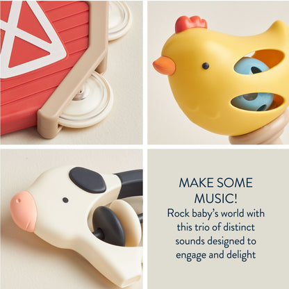 Itzy Ritzy Itzy Bitzy Jam Musical Toy - Farm - Image 6