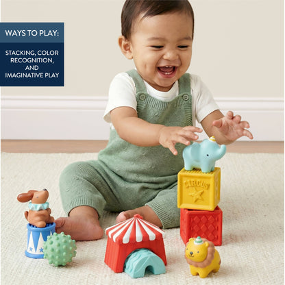 Itzy Ritzy Itzy Blocks™ Sensory Blocks Set - Circus