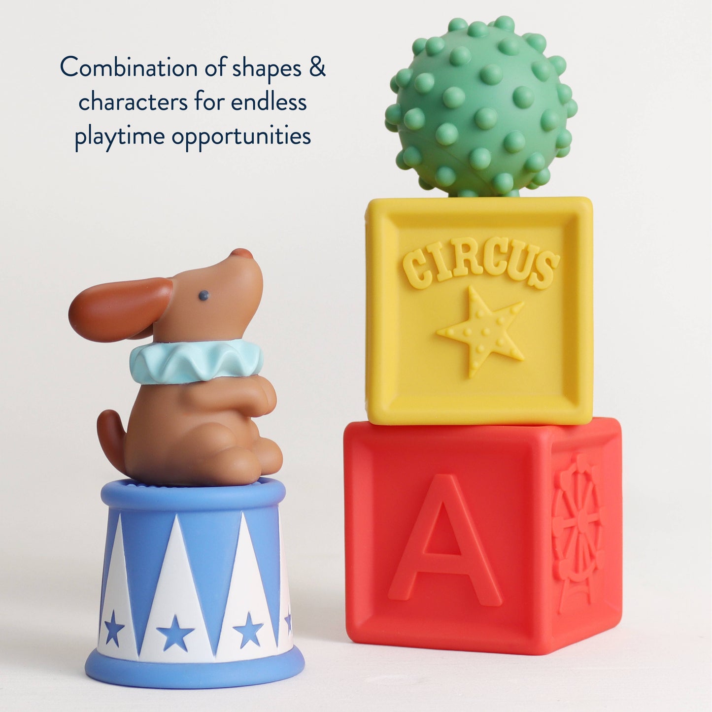 Itzy Ritzy Itzy Blocks™ Sensory Blocks Set - Circus