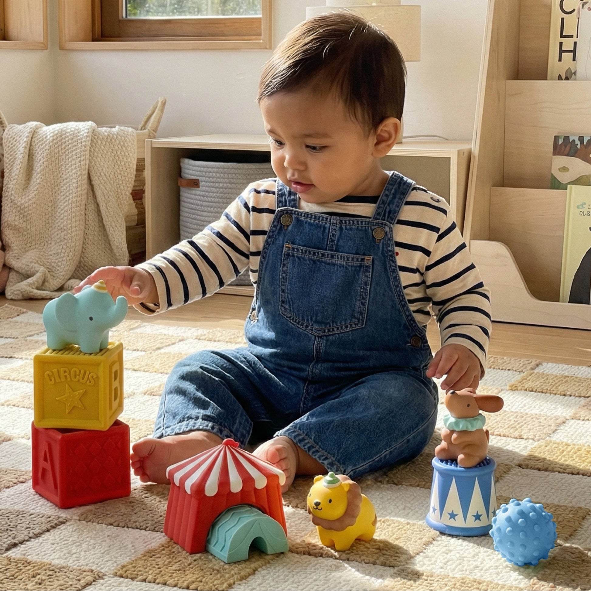 Itzy Ritzy Itzy Blocks™ Sensory Blocks Set - Circus