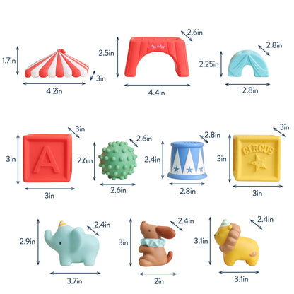 Itzy Ritzy Itzy Blocks™ Sensory Blocks Set - Circus
