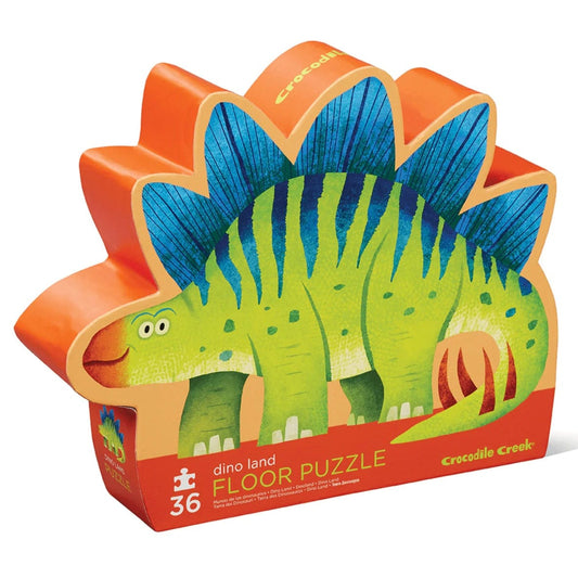 Crocodile Creek 36-Piece Shaped Box Puzzle - Dino Land