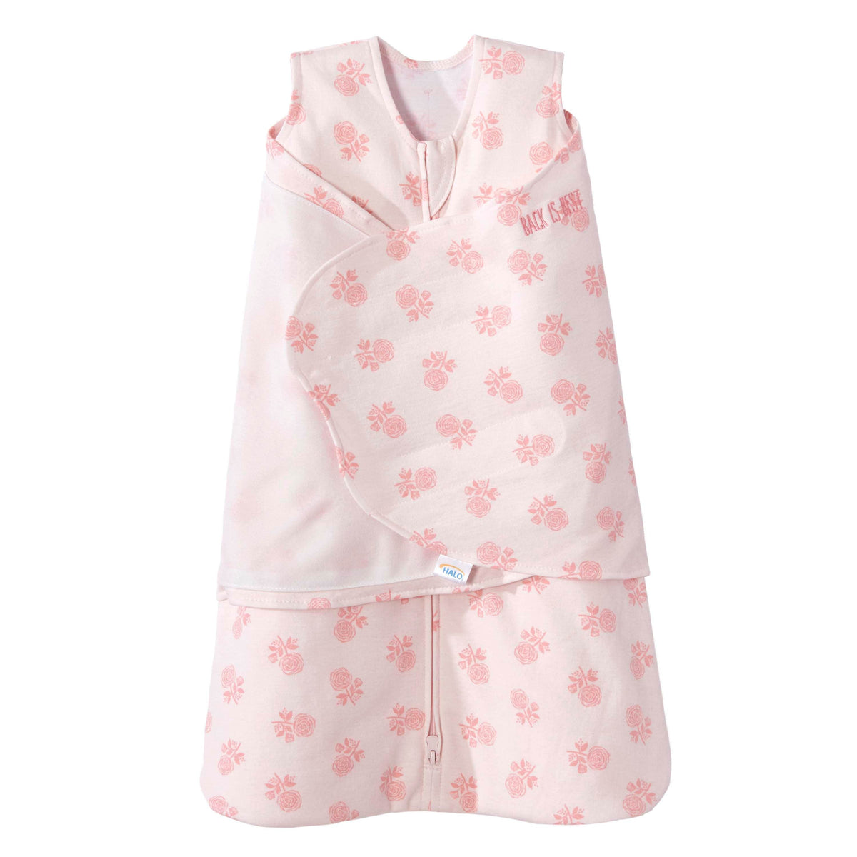 Halo 100% Cotton Swaddle TOG 1.5 - Rose Toss Blush (Newborn)