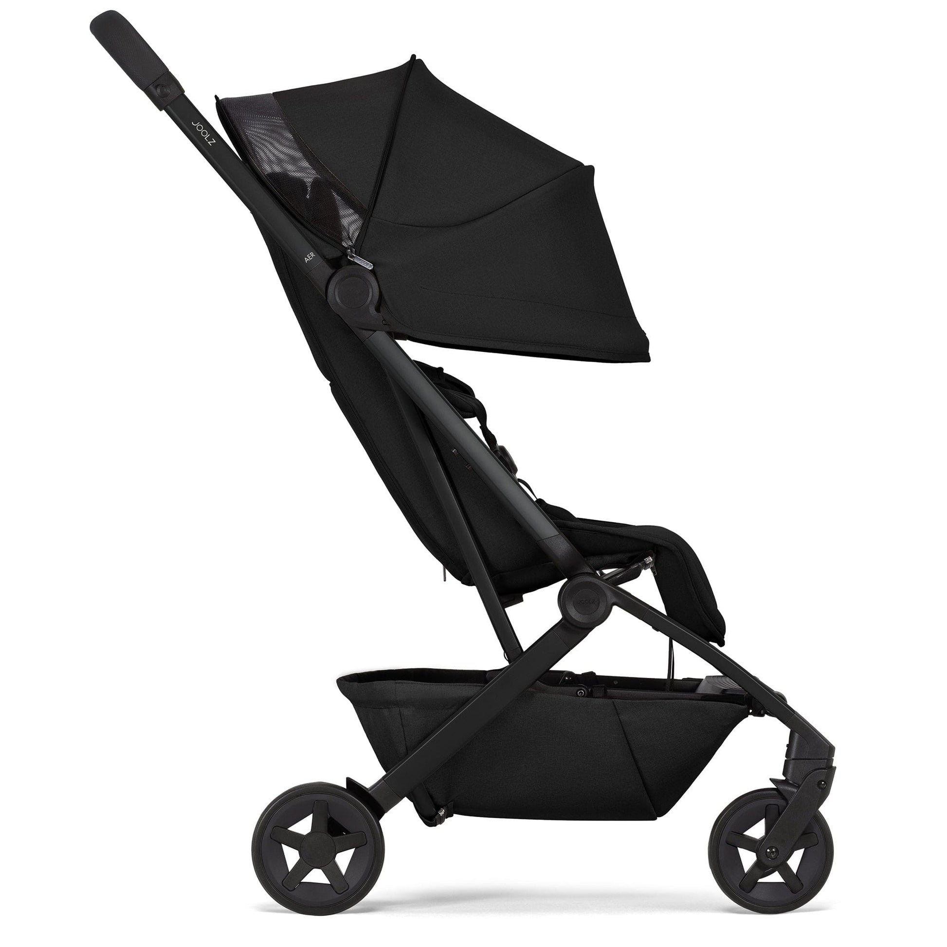 Joolz Aer2 Lightweight Compact Stroller + Nest to Seat Bundle - Space Black - 440200-440210