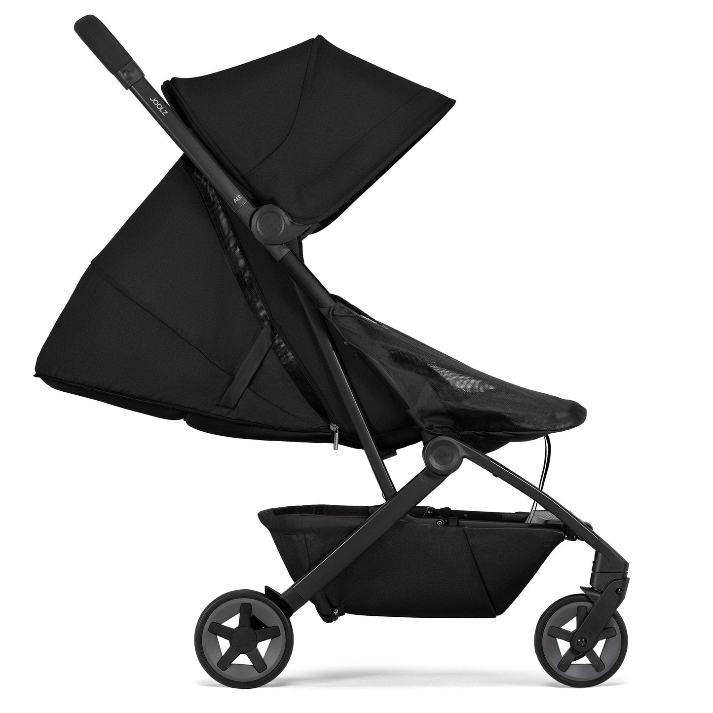 Joolz Aer2 Lightweight Compact Stroller + Nest to Seat Bundle - Space Black - 440200-440210
