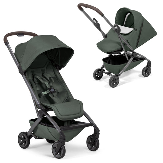 Joolz Aer2 Lightweight Compact Stroller + Nest to Seat Bundle - Forest Green - 440201-440211