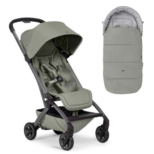 Joolz Aer2 Lightweight Compact Stroller + Footmuff Bundle - Sage Green
