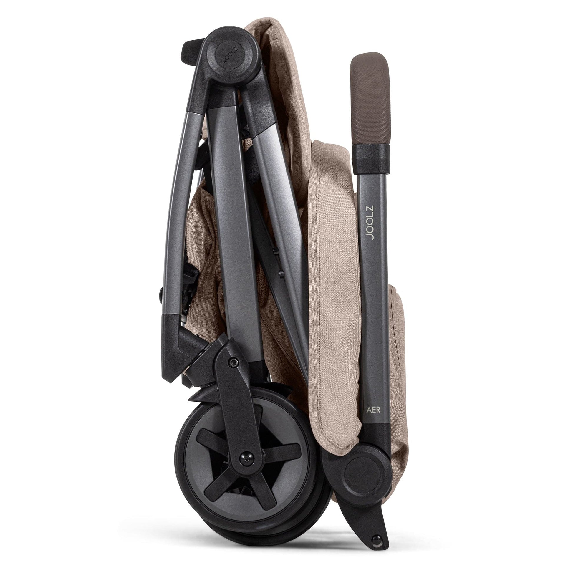 Joolz Aer2 Lightweight Compact Stroller + Nest to Seat Bundle - Sandy Taupe - 440203-440213