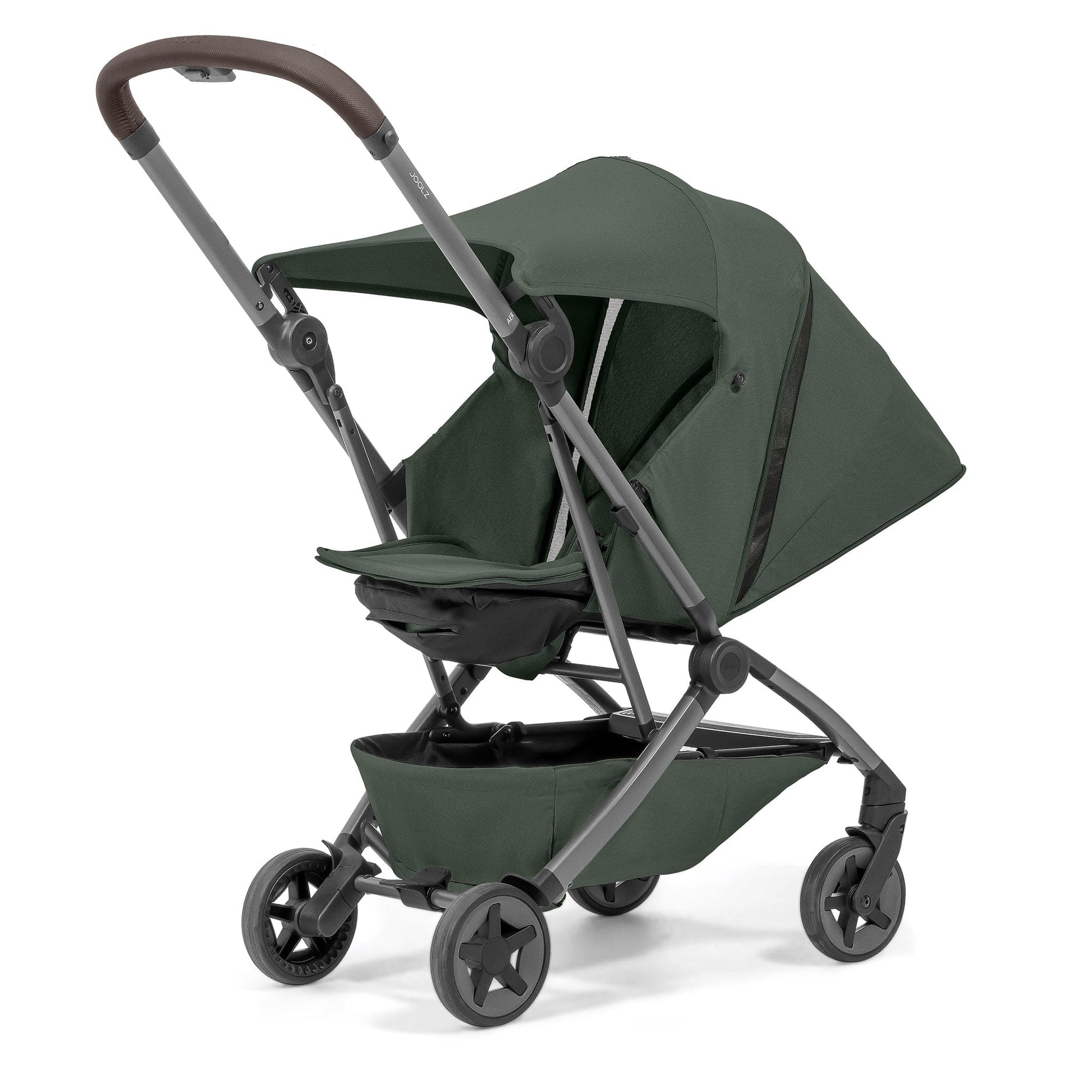 Joolz Aer2 Lightweight Compact Stroller + Nest to Seat Bundle - Forest Green - 440201-440211