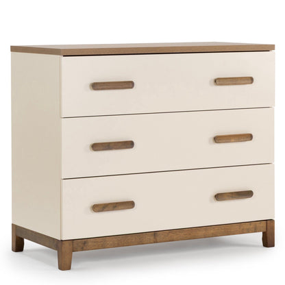 dadada Lala Little 3-Drawer Dresser - Almond Milk / Walnut - 44082-DA