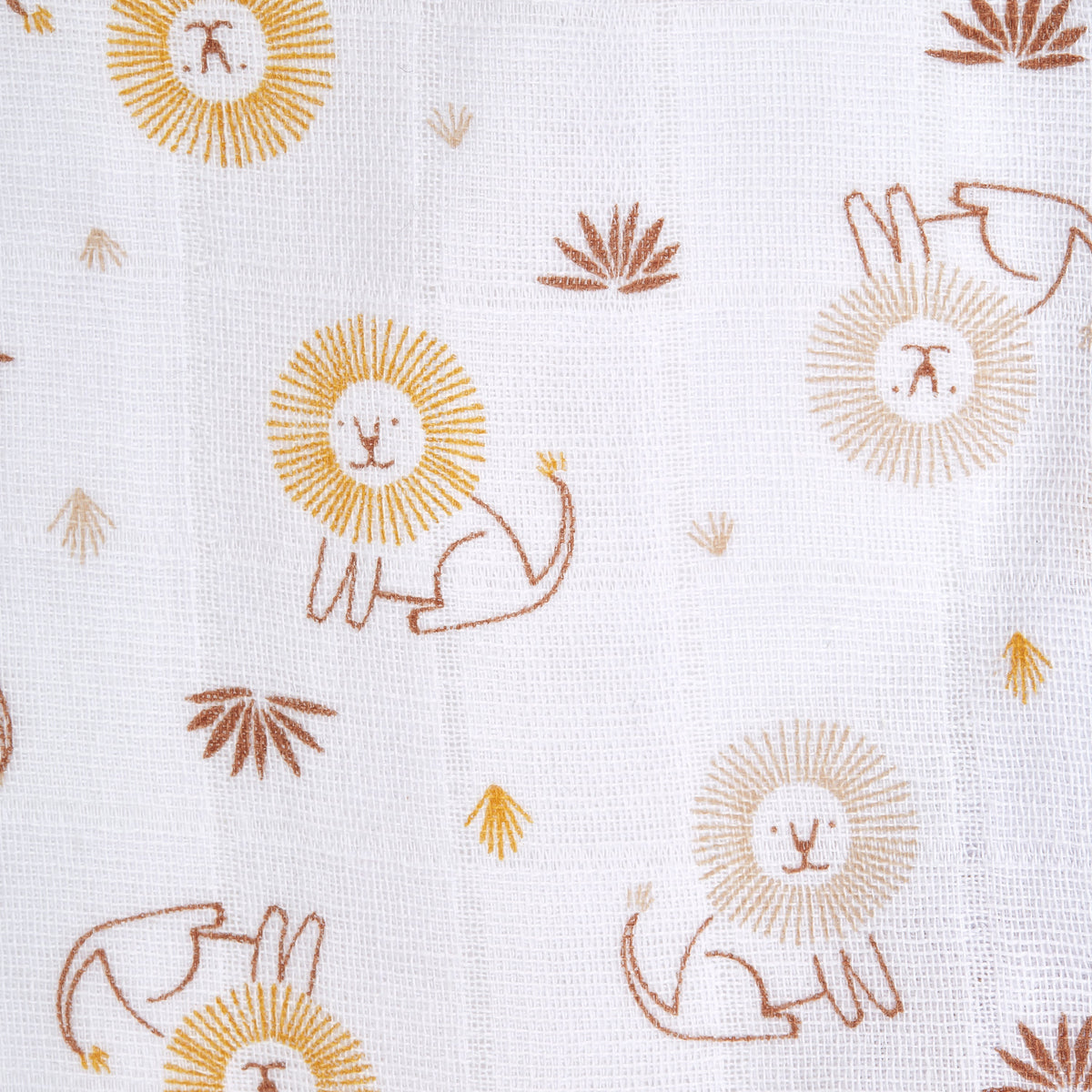 Halo 100% Cotton Muslin Swaddle TOG 1.5 - Lions (Newborn)