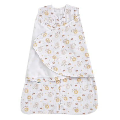 Halo 100% Cotton Muslin Swaddle TOG 1.5 - Lions (Newborn)