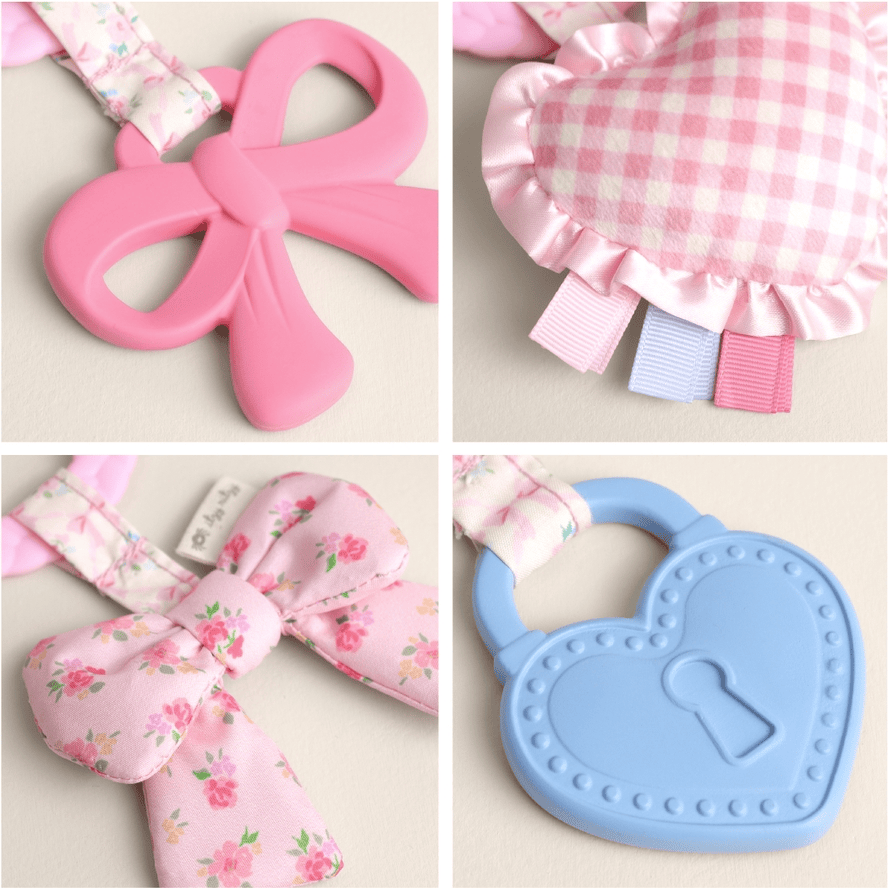 Itzy Ritzy Bitzy Busy Ring Teething Activity Toy - Bow