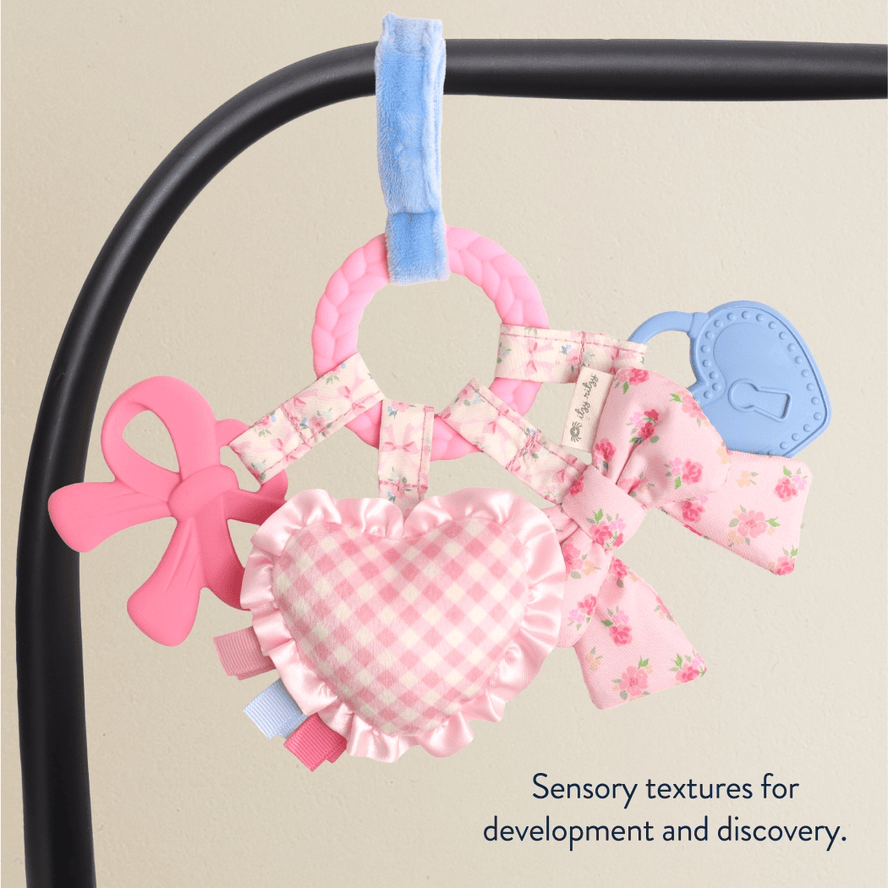 Itzy Ritzy Bitzy Busy Ring Teething Activity Toy - Bow