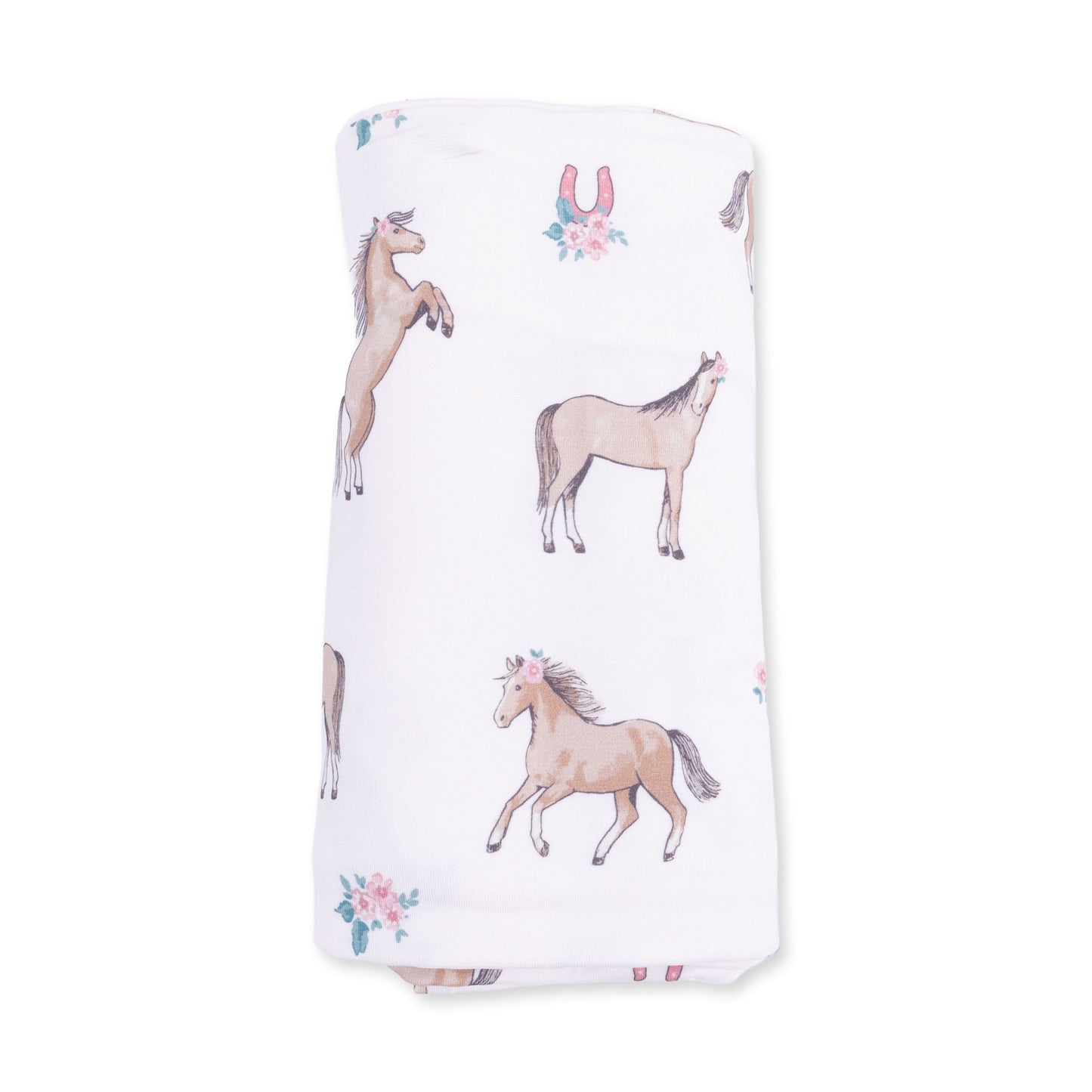 Angel Dear I Love Horses Swaddle Blanket