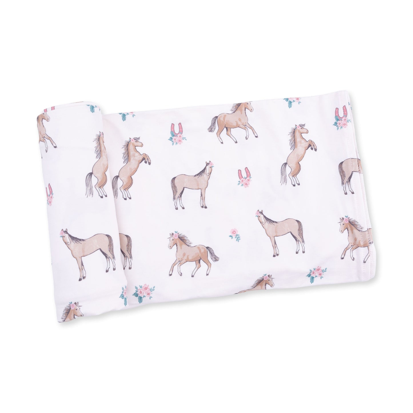 Angel Dear I Love Horses Swaddle Blanket