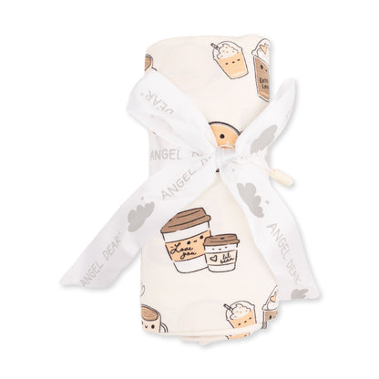 Angel Dear Love You A Latte Swaddle Blanket