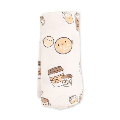 Angel Dear Love You A Latte Swaddle Blanket