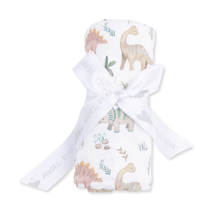 Angel Dear Sweet Baby Dinos Swaddle Blanket