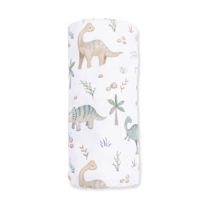 Angel Dear Sweet Baby Dinos Swaddle Blanket