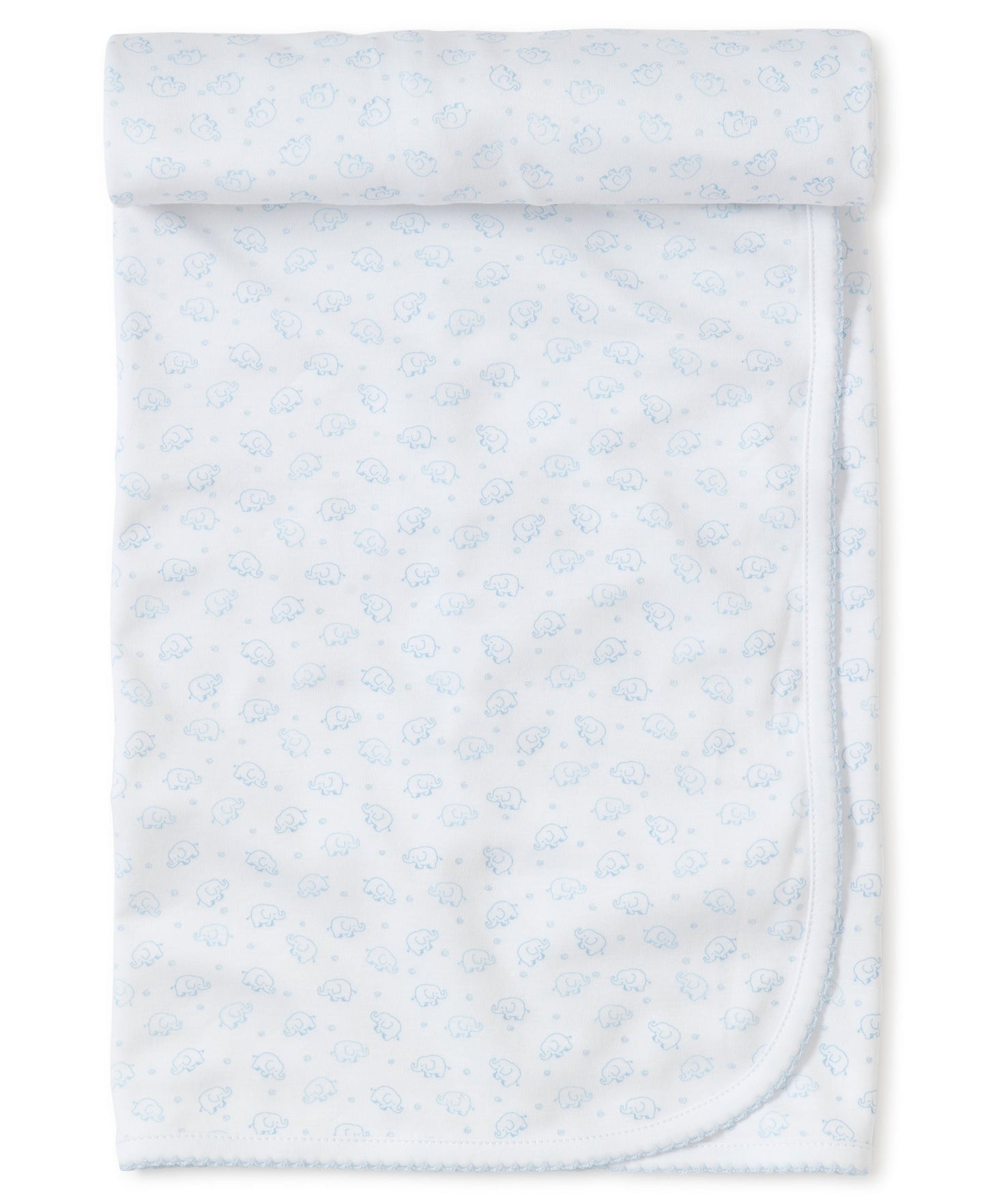 Kissy Kissy Ele-Fun Print Blanket - Light Blue
