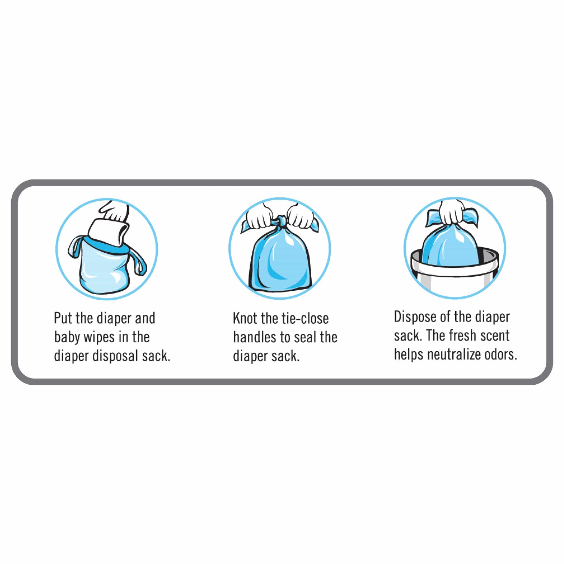 Sassy 250-Count Diaper Sacks - Lavender - Image 3