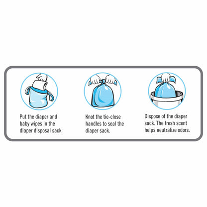 Sassy 250-Count Diaper Sacks - Lavender - Image 3