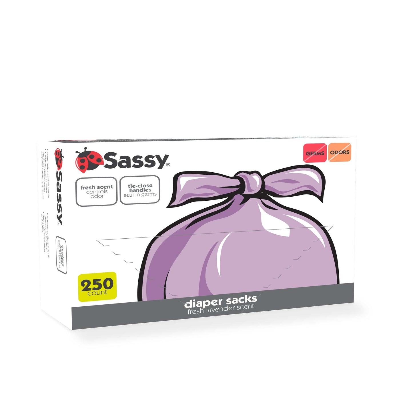 Sassy 250-Count Diaper Sacks - Lavender