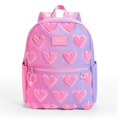 State Bags Kane Kids Backpack - Ombre Fuzzy Hearts - F253F484653