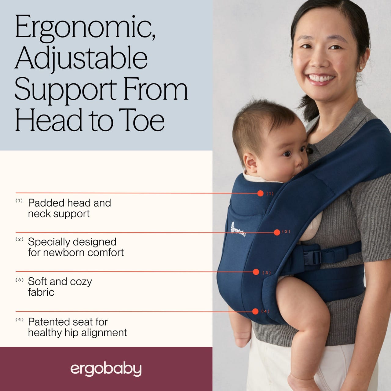 Ergobaby Embrace Carrier - Midnight Blue