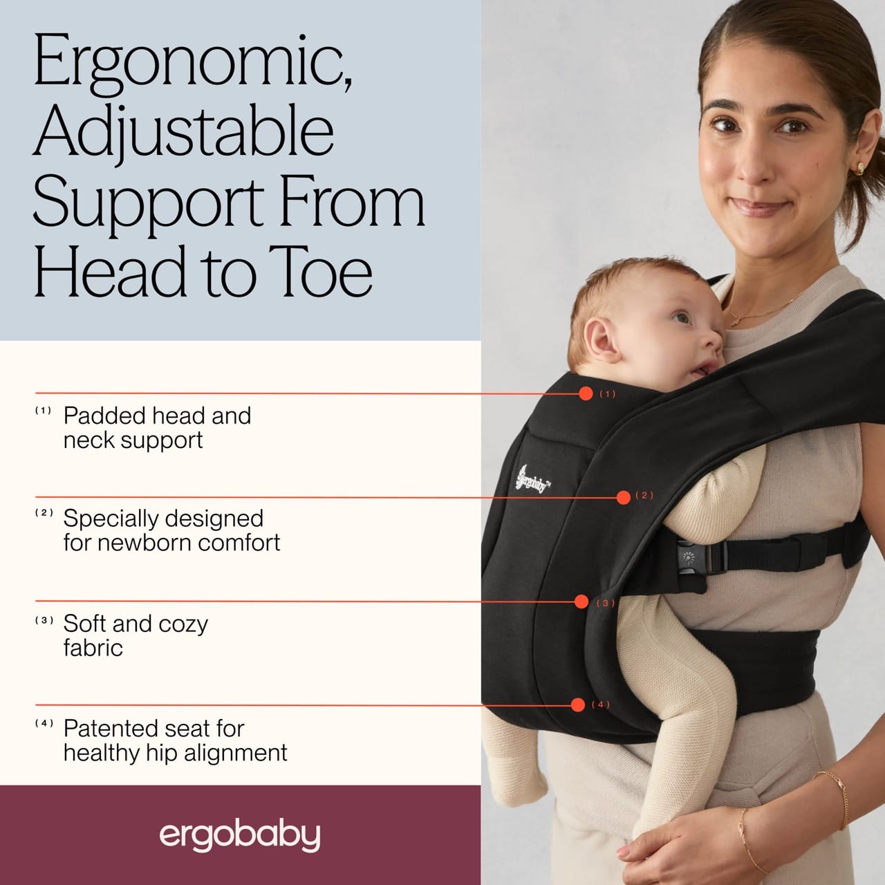 Ergobaby Embrace Carrier - Pure Black