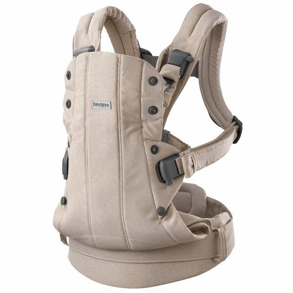 BabyBjörn Baby Carrier Harmony Woven Melange, Light Beige – Albee Baby