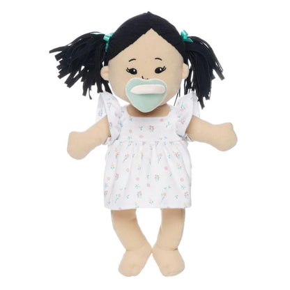 Manhattan Toy Love, Stella Doll Light Beige with Black Pigtails