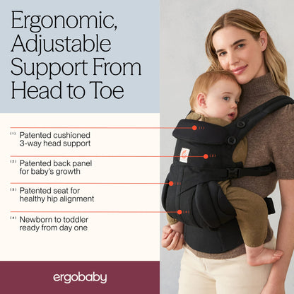 Ergobaby Omni Classic Baby Carrier - Pure Black